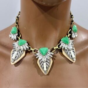 Chloe + Isabel Green and Gold Necklace